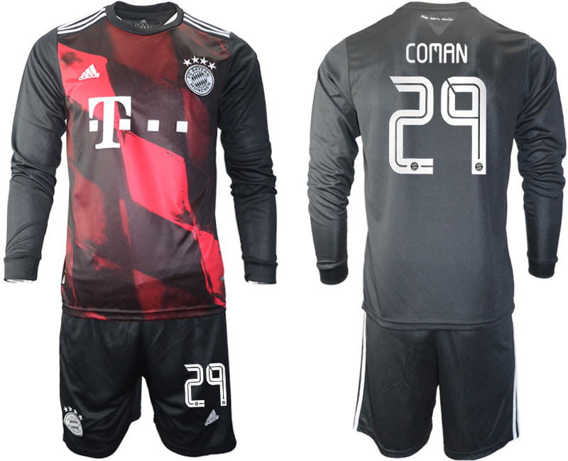 2021 Men Bayern Munich away long sleeves #29 soccer jerseys->bayern munich jersey->Soccer Club Jersey
